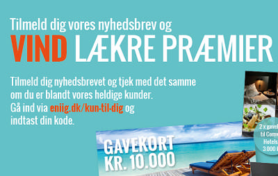 Eniig kampagne, hvor der står 