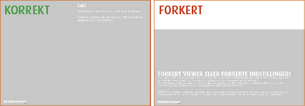 En visning af, hvordan man korrekt og forkert viser PDF filer