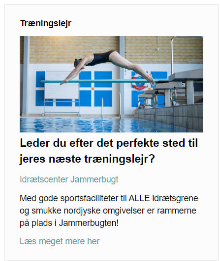 Screenshot af et eksempel på en kampagne omkring 