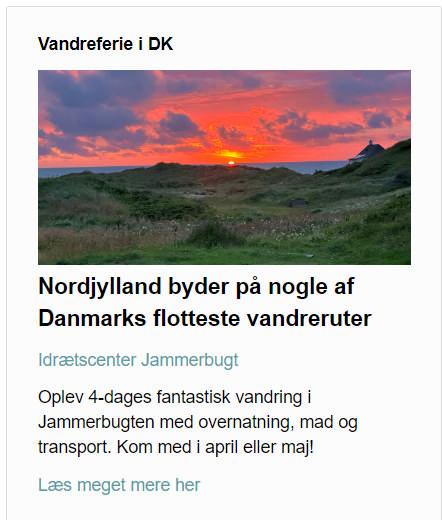 Screenshot af et eksempel på en kampagne for 