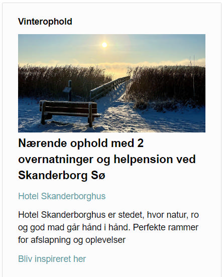 Screenshot af et eksempel på en kampagne omkring 